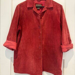 Vintage Red Suede Jacket